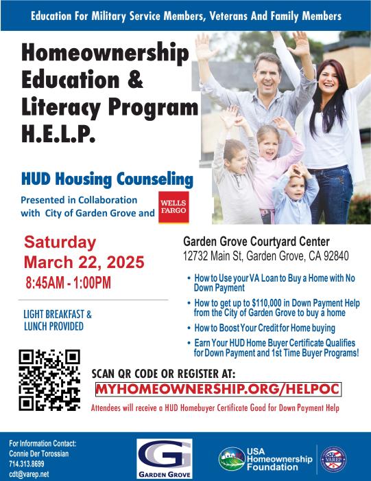 Homeownership Education & Literacy Program H.E.L.P.