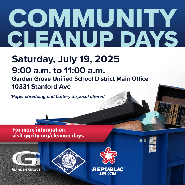 Community Cleanup Day July 19
