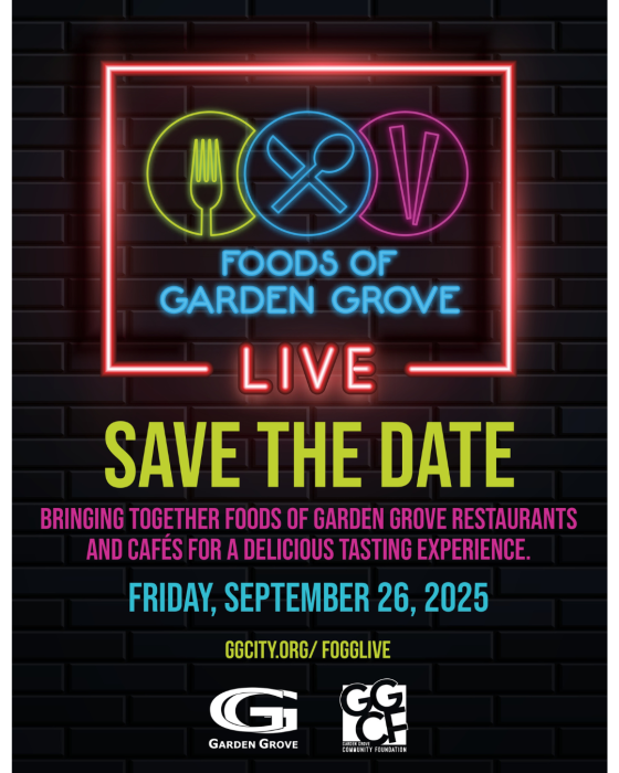 Foods of Garden Grove Live - Save the Date