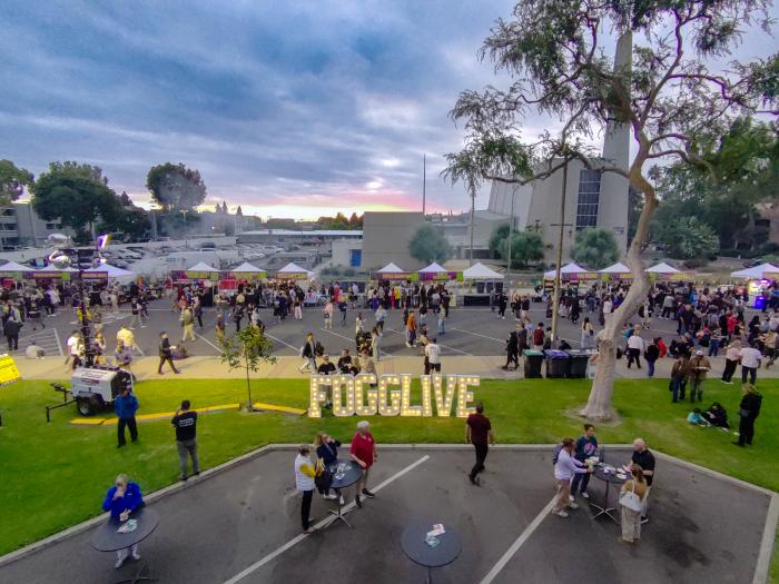 Aerial View of Foods of Garden Grove Live 2025