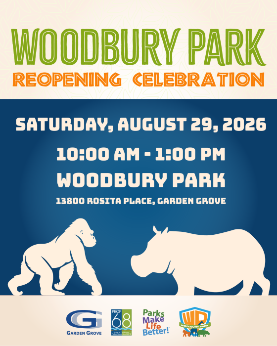 Woodbury Park Reopening Celebration Invitation 