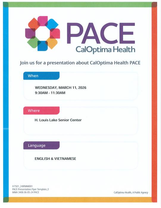 CalOptima PACE Flyer