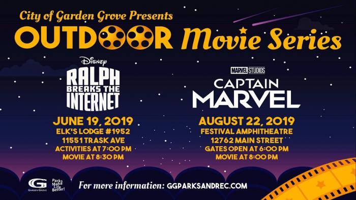 Free Summer Fun at Garden Grove’s Outdoor Movie Series