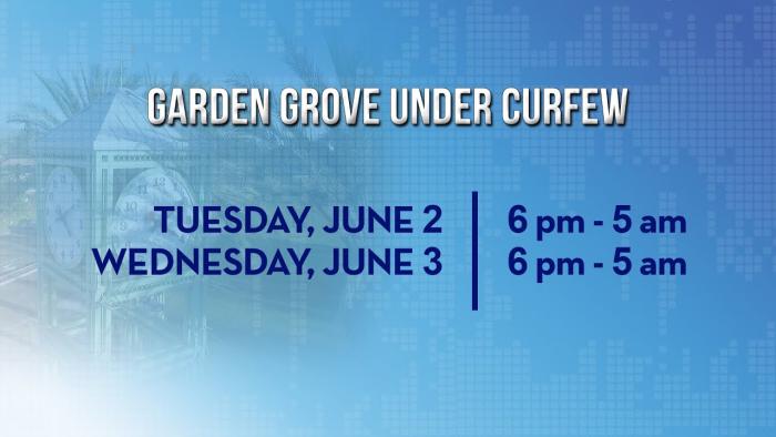 Garden Grove TV3 Special News Report:  CITYWIDE CURFEW