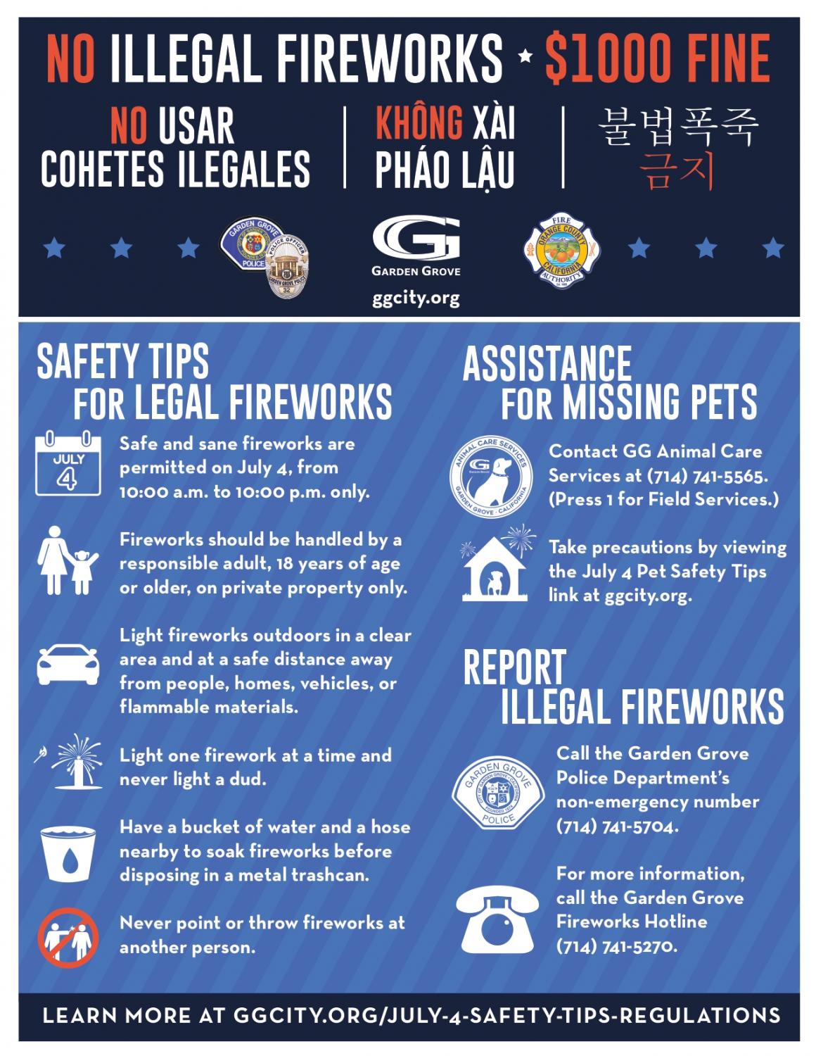 Fireworks Safety Tip Sheet - Hays County