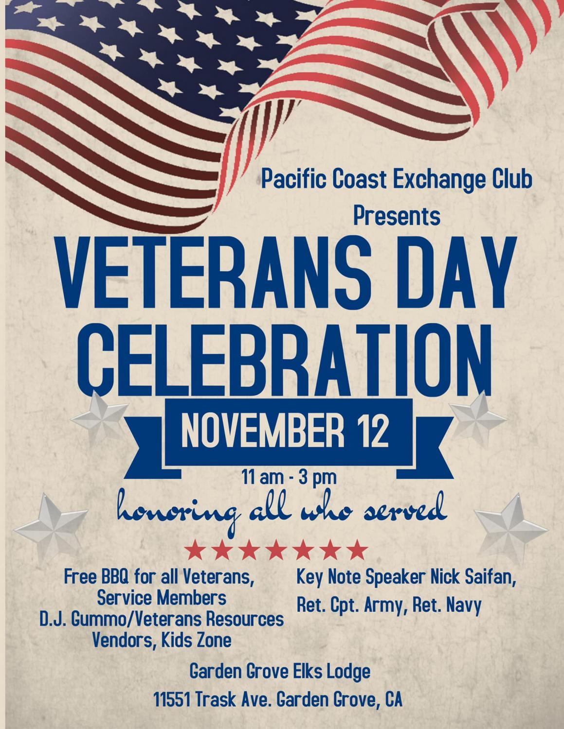 Veterans Day Celebration City of Garden Grove