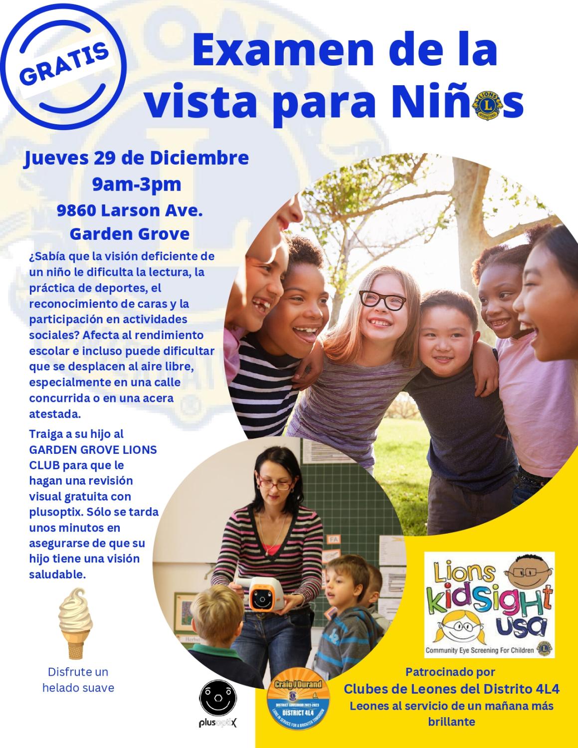 Children's Vision Screening | City of Garden Grove