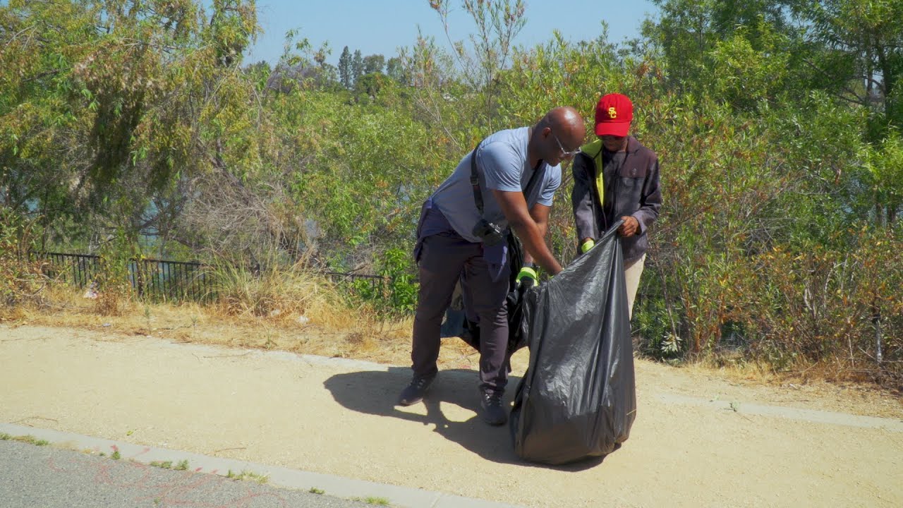 Trash Force at Haster Basin Park in Garden Grove