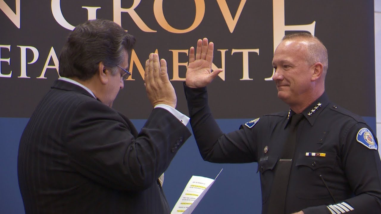 Tom DaRé Sworn In as Garden Grove's 13th Police Chief